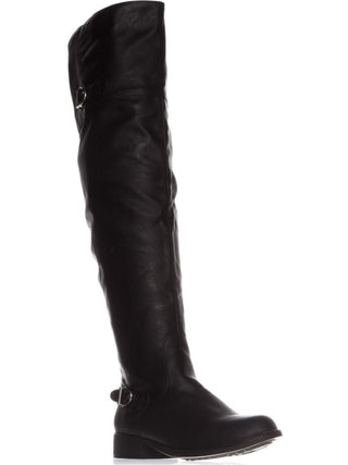American Rag Women's Adarra Knee High Riding Boots Smooth Black Size 8 M
