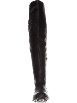 American Rag Women's Adarra Knee High Riding Boots Smooth Black Size 8 M