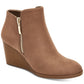 Style & Co Women's Wynonaa Wedge Booties Brown Size 5.5 M