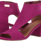 Kenneth Cole Reaction Women's Mix Cut Out T-Strap Heeled Sandal Purple Size 5 M