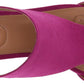 Kenneth Cole Reaction Women's Mix Cut Out T-Strap Heeled Sandal Purple Size 5 M