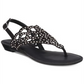 Zigi Soho Women's Mariane Flat Thong Sandals Black Size 11 M