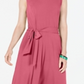 Charter Club Women's  Tie-Waist MIDI Dress  Pink Size XS