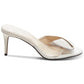Enzo Angiolini Women's Alabaster Adelia Leather Sandal White Size 8.5 M