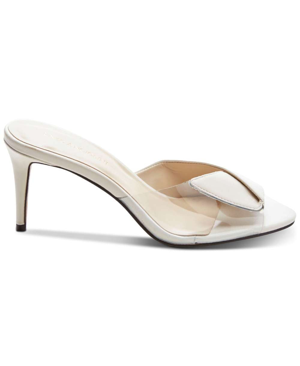 Enzo Angiolini Women's Alabaster Adelia Leather Sandal White Size 8.5 M