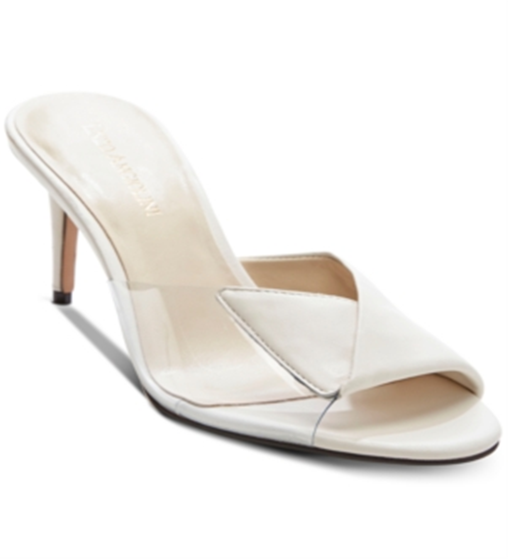 Enzo Angiolini Women's Alabaster Adelia Leather Sandal White Size 8.5 M