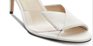 Enzo Angiolini Women's Alabaster Adelia Leather Sandal White Size 8.5 M