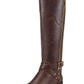Guess Women's Haydin Faux Leather Tall Riding Boots Dark Brown Size 9.5M