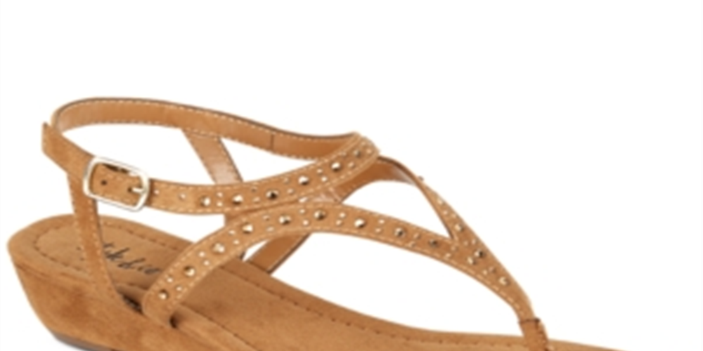 Style & Co Women's Hareet Wedge Sandals Brown Size 12 M