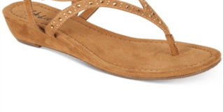 Style & Co Women's Hareet Wedge Sandals Brown Size 12 M