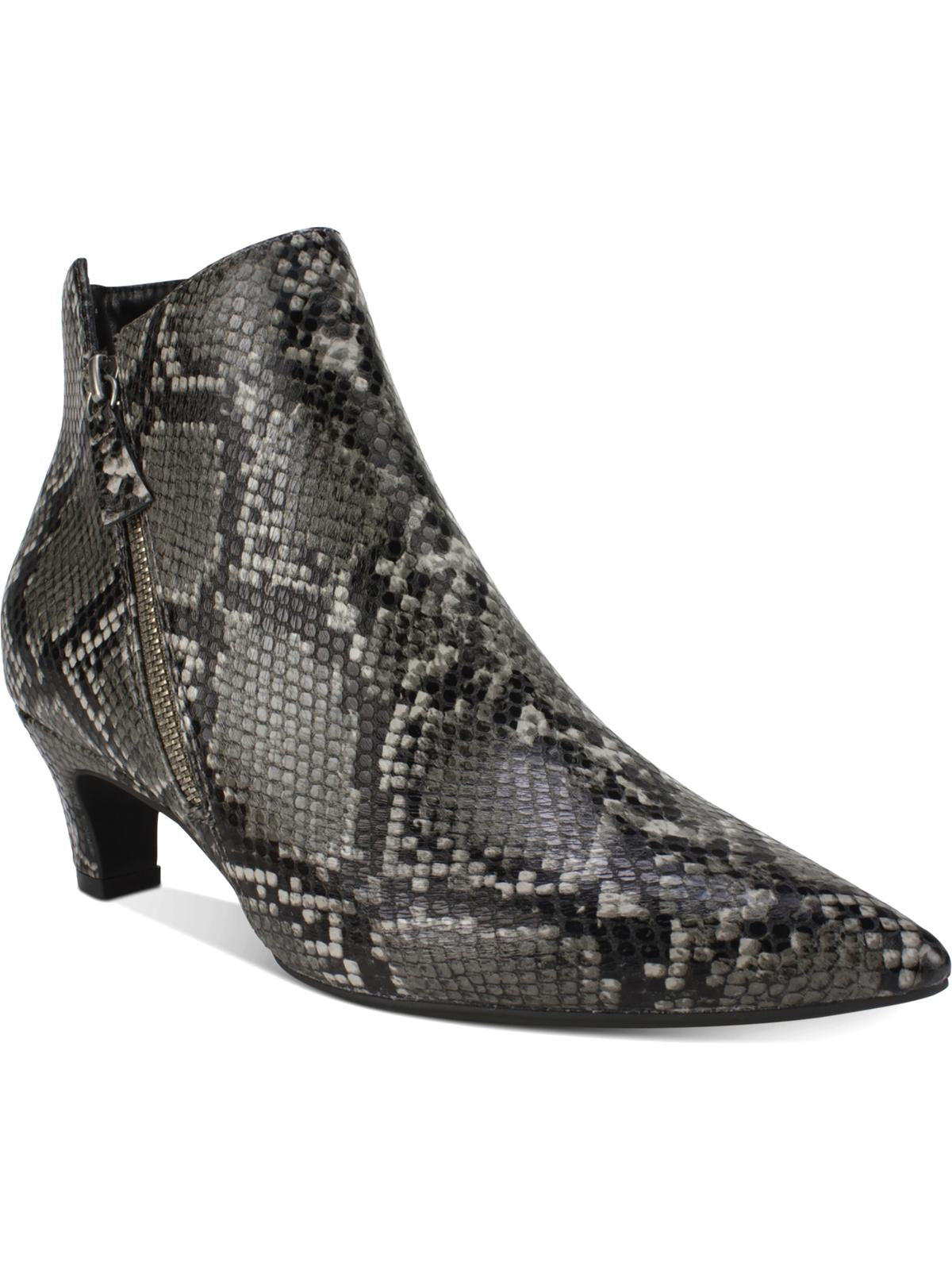 Seven Dials Women's Coralie Snake Print D Ankle Boots Gray Size 5 M