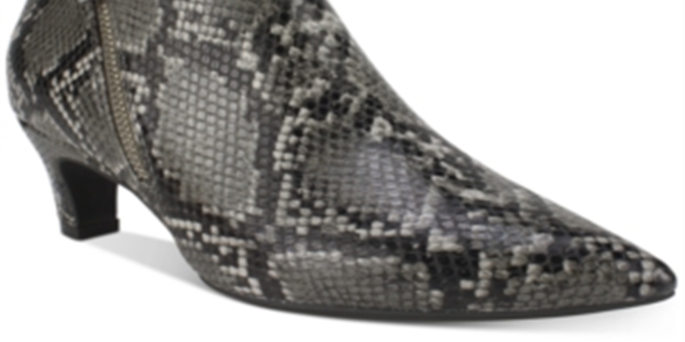 Seven Dials Women's Coralie Snake Print D Ankle Boots Gray Size 5 M