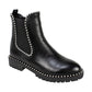 Seven Dials Women's Smooth Shelley Studded Trim Ankle Boots Black Size 5.5 M