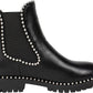 Seven Dials Women's Smooth Shelley Studded Trim Ankle Boots Black Size 5.5 M