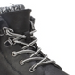 White Mountain Women's Mixed Media Lug Sole Lace up Boot Black Size 7.5 M
