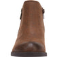 Carlos By Carlo Santana Women's Zipper Accent Padded Brie Round Toe Block Heel Zip up Booties Brown Size 5.5 M