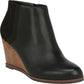 Dr. Scholl's Women's Patch Fabric Closed Toe Ankle Fashion Boots Black Size 9.5M