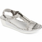 Kenneth Cole Reaction Women's Pepea Zip Wedge Sandals White Size 5 M