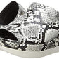 Kenneth Cole Reaction Women's Snake Embossed Pepea Slide Sandals White Size 10 M