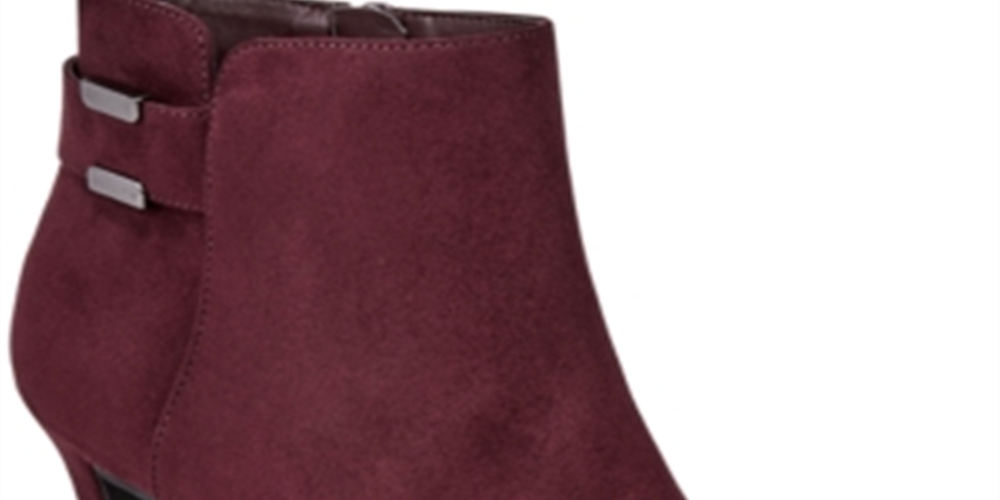 Alfani Women's Faust Closed Toe Ankle Fashion Boots Red Size 7.5 M