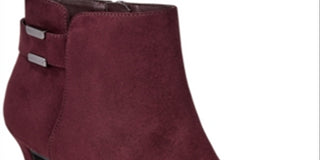 Alfani Women's Faust Closed Toe Ankle Fashion Boots Red Size 7.5 M