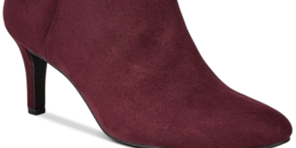 Alfani Women's Faust Closed Toe Ankle Fashion Boots Red Size 7.5 M