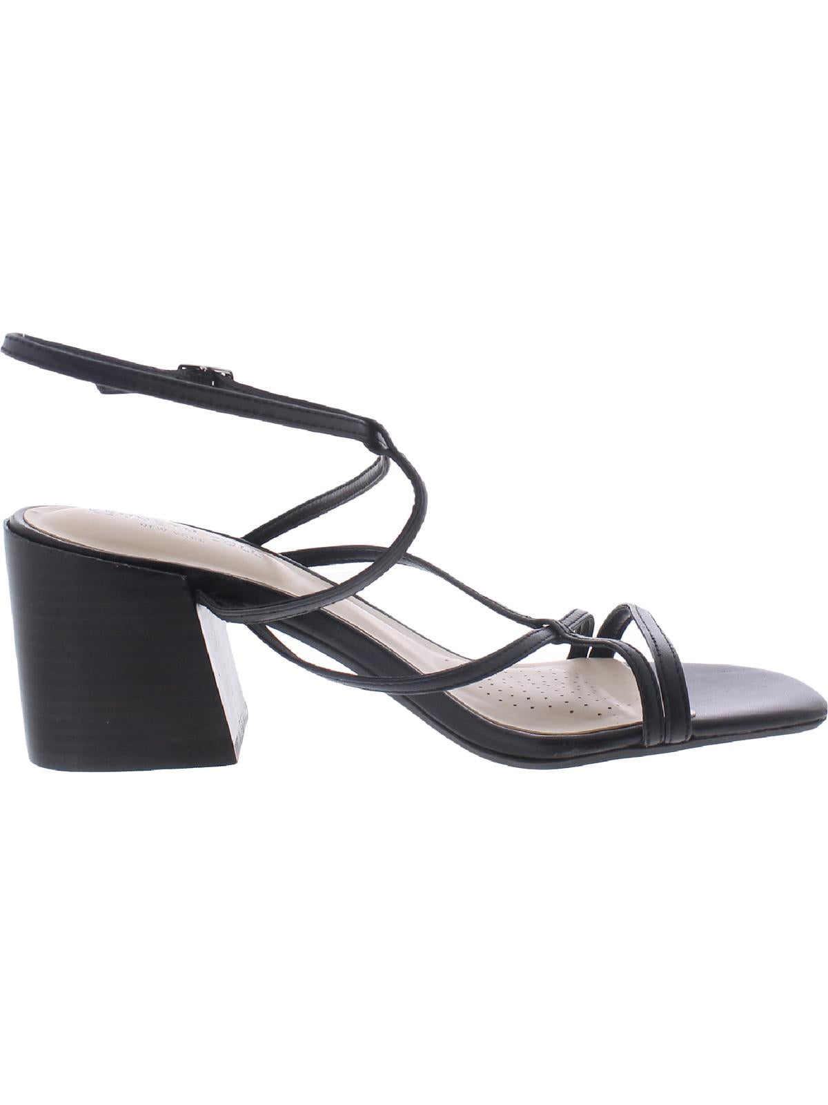 Kenneth Cole New York Women's Maisie Leather Sandal Black Size 6 M