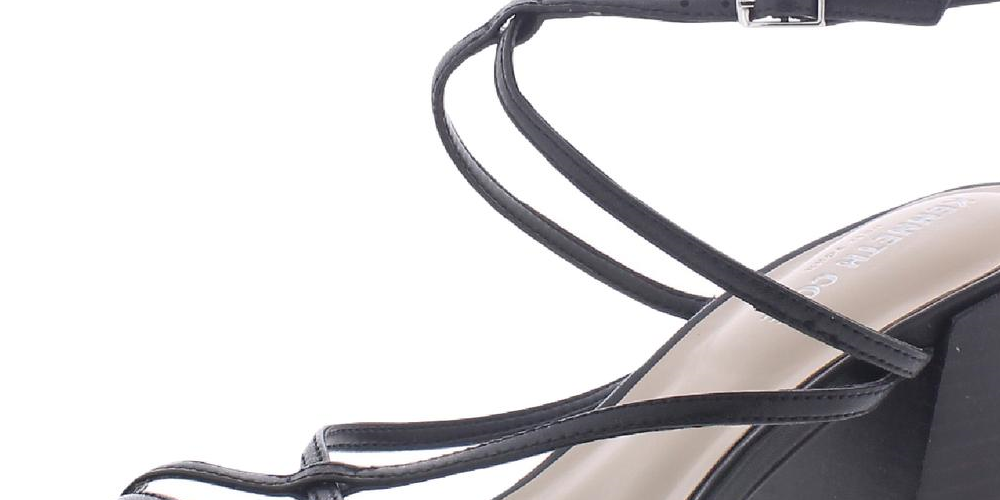 Kenneth Cole New York Women's Maisie Leather Sandal Black Size 6 M