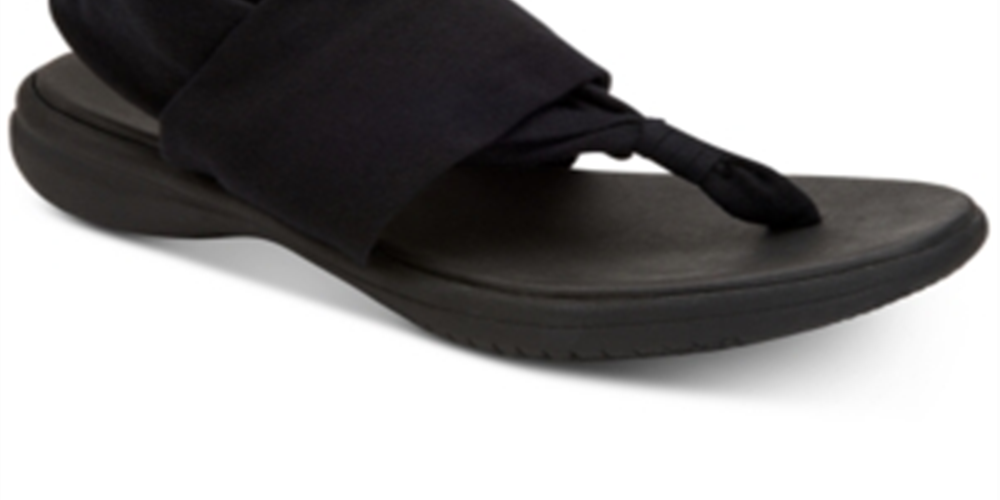 Ideology Women's Sorria Open Toe Casual Sport Sandals Black Size 6 M