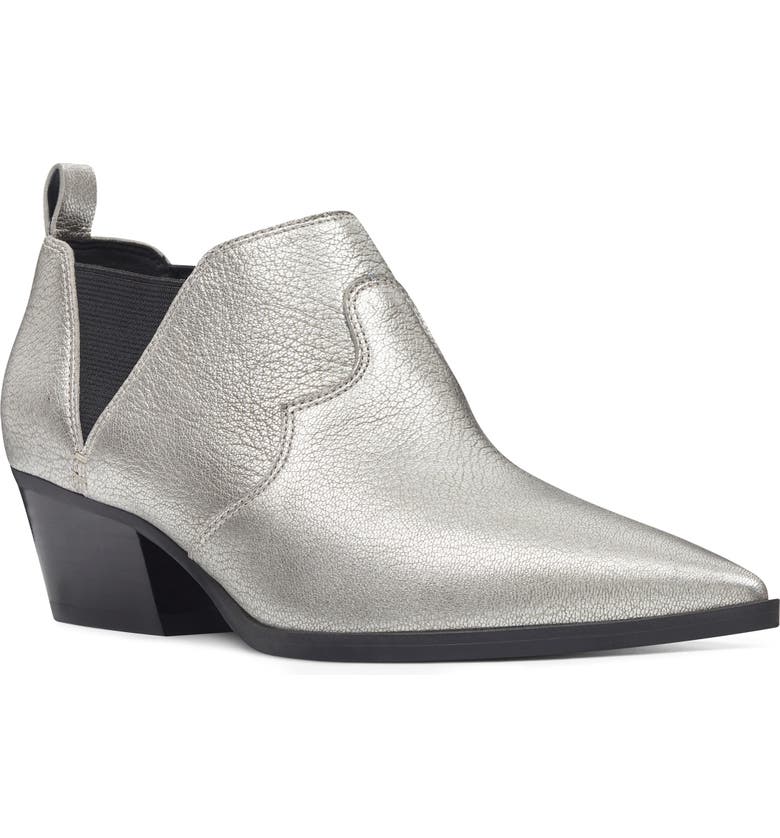 Nine West Women's Cahluz Leather Bootie Black Size 7.5 M