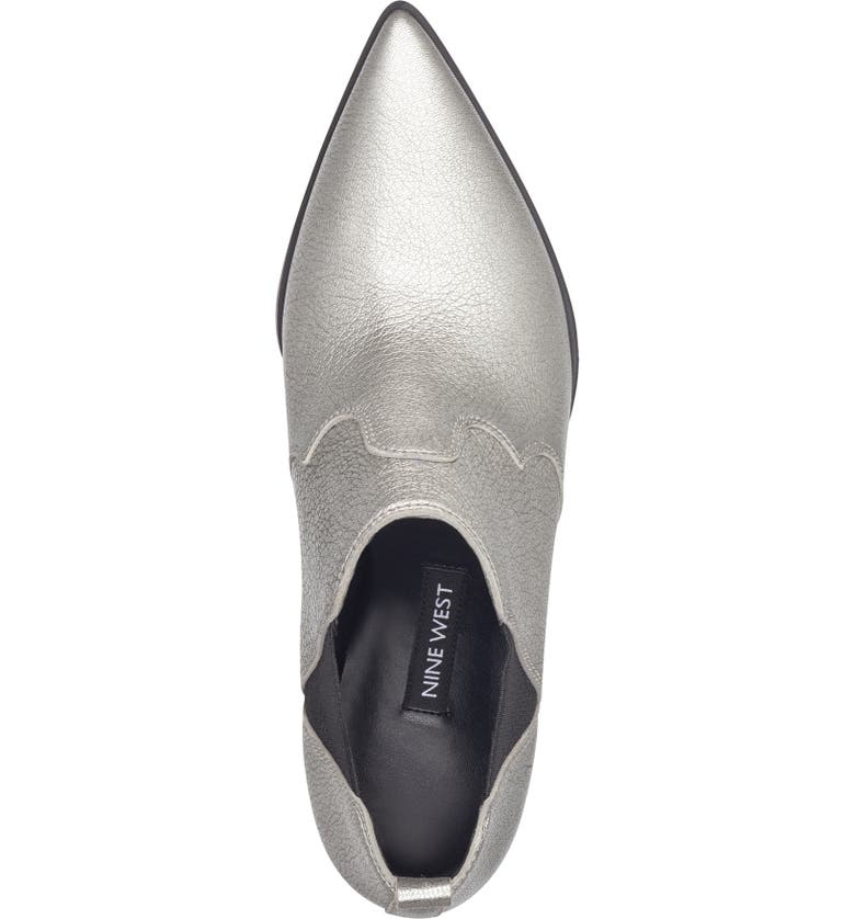 Nine West Women's Cahluz Leather Bootie Black Size 7.5 M