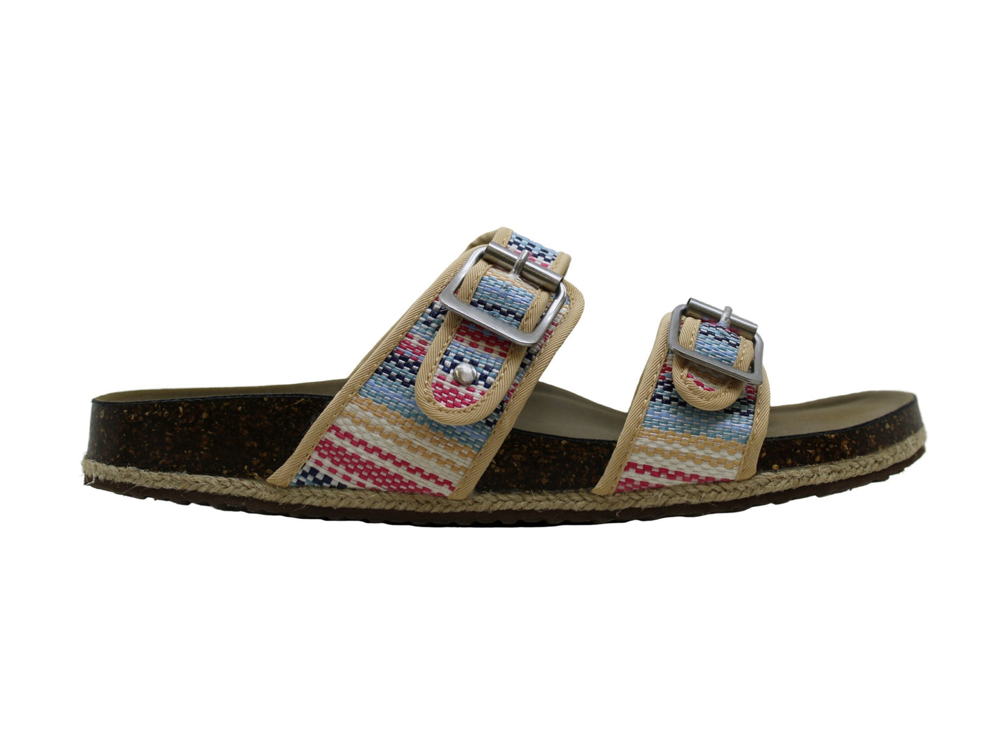 Madden Girl Women's Bundles Open Toe Casual Slide Sandals Blue Size 8.5 M