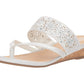 Kenneth Cole Reaction Women's Great Chime Perforated Strap Sandal White Size 6.5 M