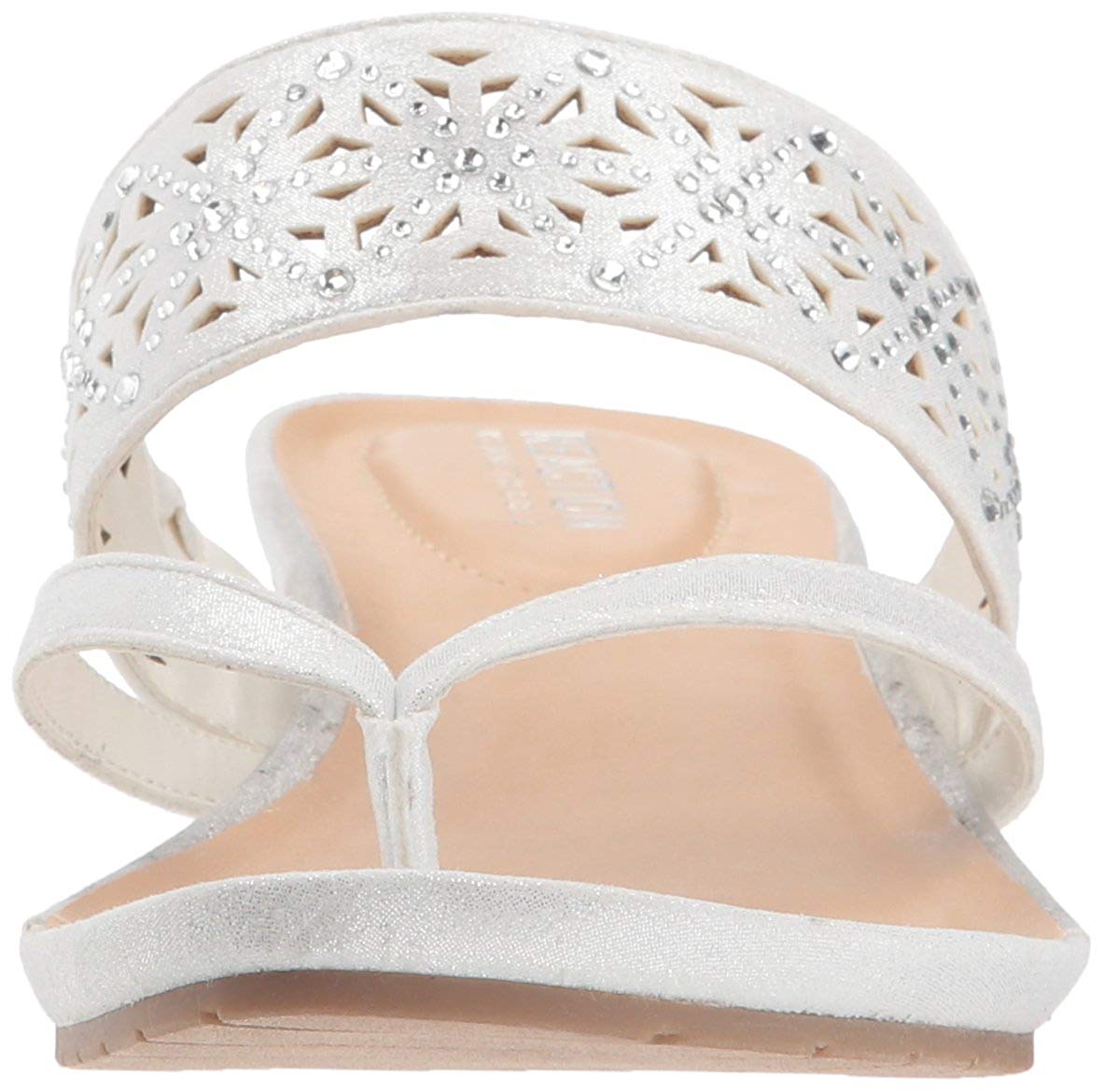 Kenneth Cole Reaction Women's Great Chime Perforated Strap Sandal White Size 6.5 M