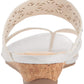 Kenneth Cole Reaction Women's Great Chime Perforated Strap Sandal White Size 6.5 M