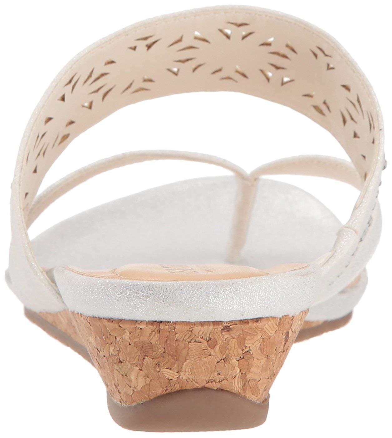 Kenneth Cole Reaction Women's Great Chime Perforated Strap Sandal White Size 6.5 M