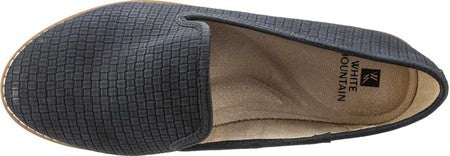 Women's White Mountain Denny Smoking Flat Black  Size 8.5 M