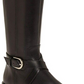 INC International Concepts Women's Fadora Boot Leather Round Toe Black