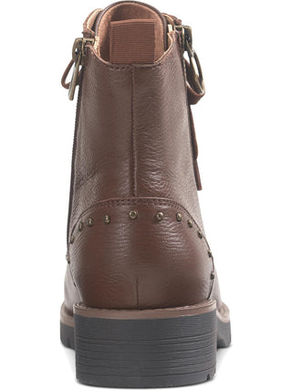 American Rag Women's Tatum Leather Studded Combat Boots Brown Size 5.5 M