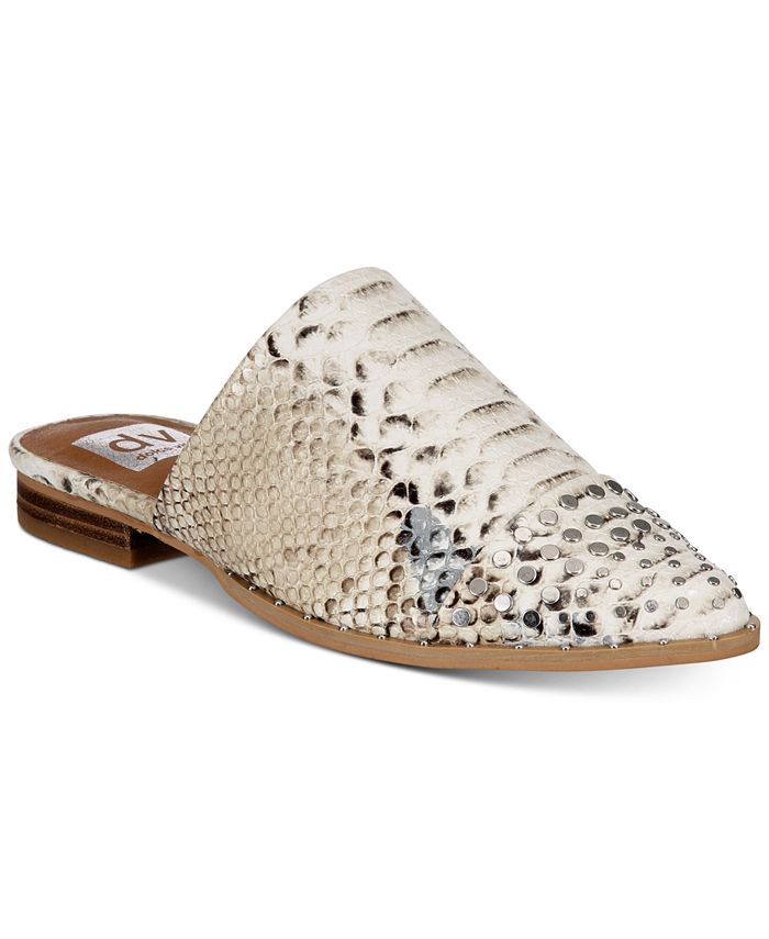 DV by Dolce Vita Women's Mules Snake Itzel Mule Brown Size 8 M