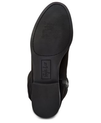 Style & Co Women's Kelimae Scrunched Boots Shoes Black Size 10 M