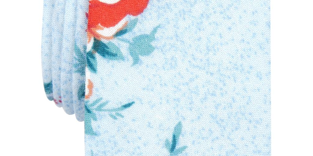 Penguin by Munsingwear Men's Marino Floral Professional Neck Tie Blue One Size