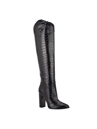Guess Women's Mileena Western Dress Boots Black Size 6 M