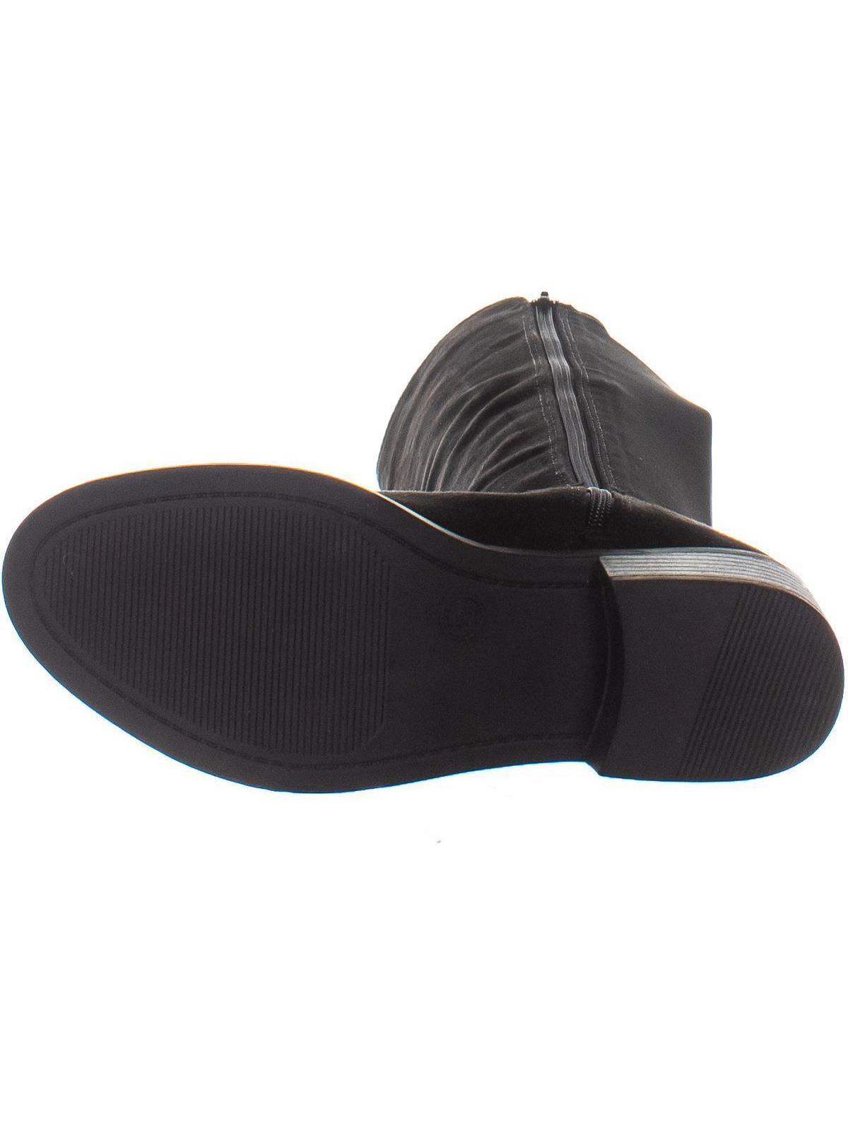 Material Girl Women's Darcell Round Toe Over Knee Riding Boots Black Size 9.5M