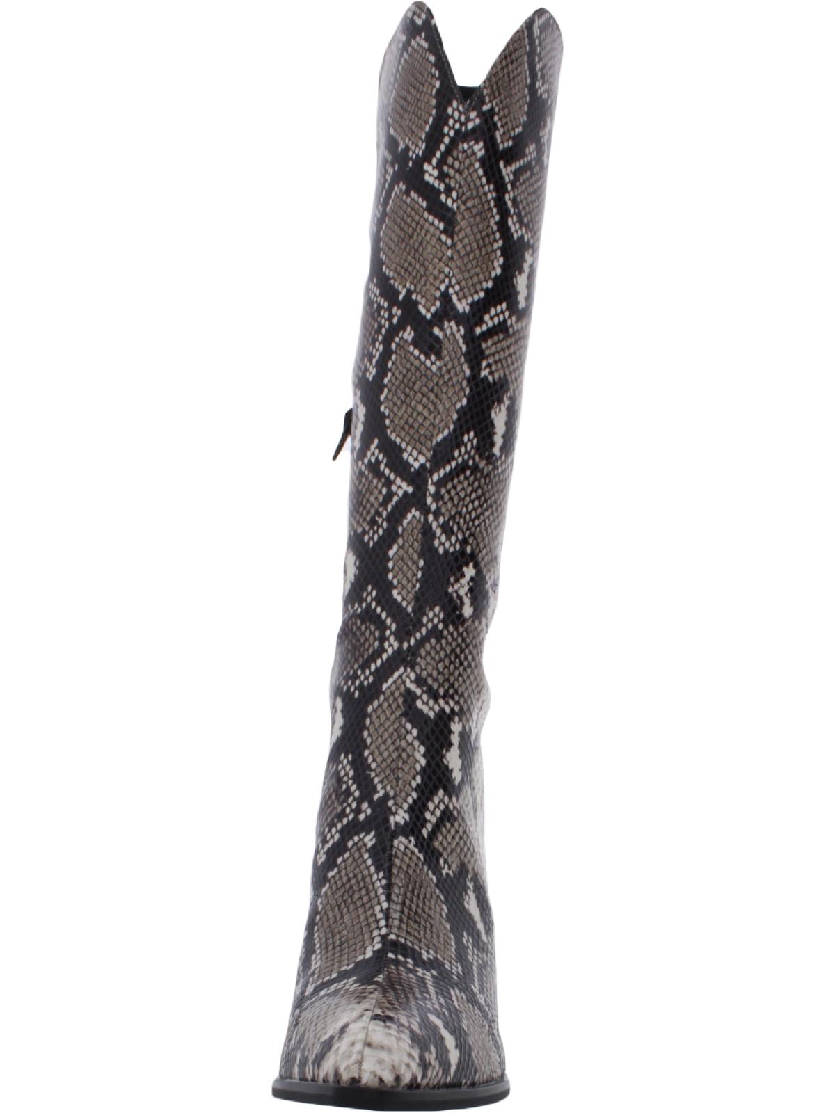 INC International Concepts Women's Sukep Pointed Toe Pull on Knee High Boots Brown Size 9.5M