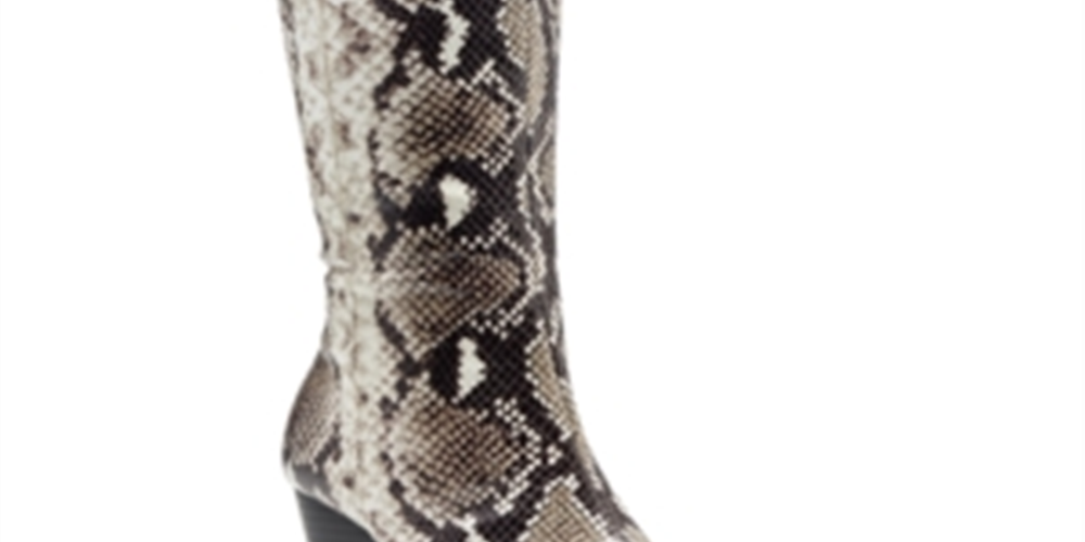 INC International Concepts Women's Sukep Pointed Toe Pull on Knee High Boots Brown Size 9.5M