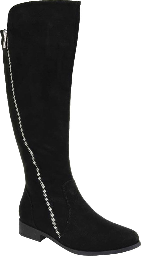 Journee Collection Women's Kerin Wide Calf Boot Black Size 7