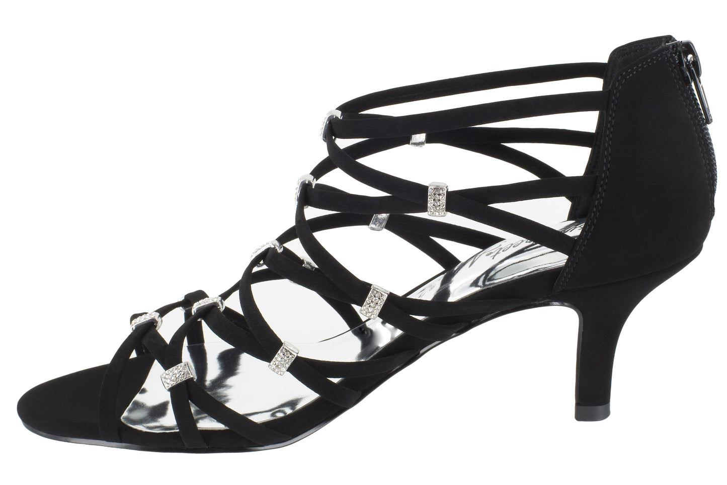 Easy Street Women's Nightingale Sandal Black Size 12 M