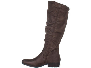 Baretraps Women's Yulissa Almond Toe Knee High Fashion Boots Brown Size 6.5 M