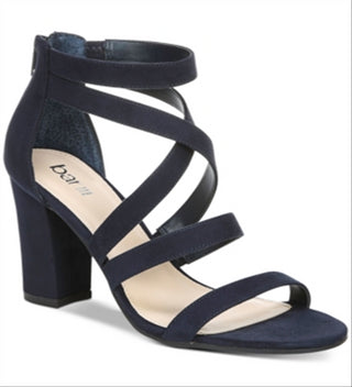 Bar III Women's Blythe Strappy Dress Sandals Navy  Size 5.5 M